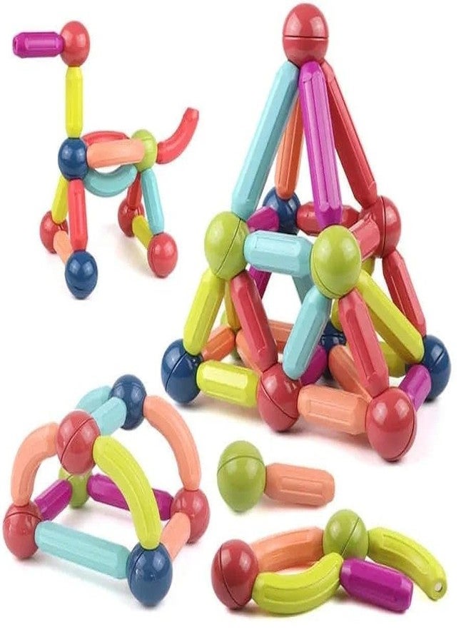YUIOP - Magnetic Building Sticks for Kids - Learning Sticks & Balls - Educational Magnetic Building Blocks (25 Pcs) - Image 1